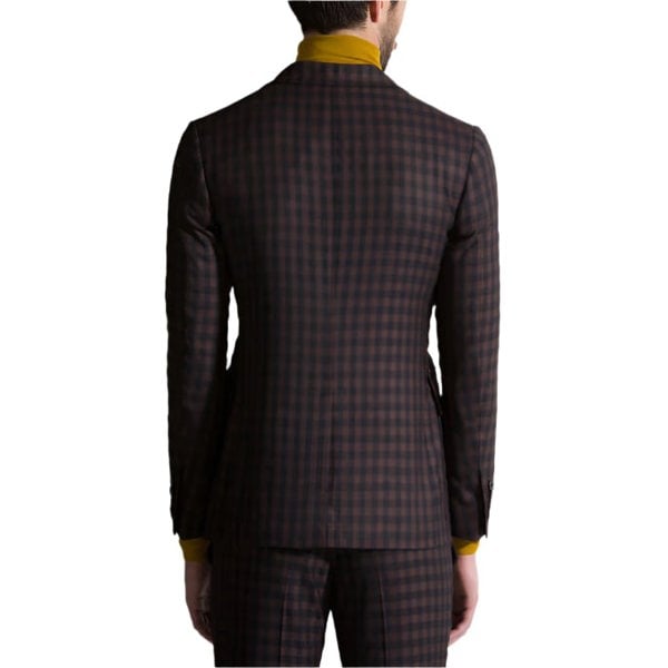 Bally Mens Gingham Blazer in Black