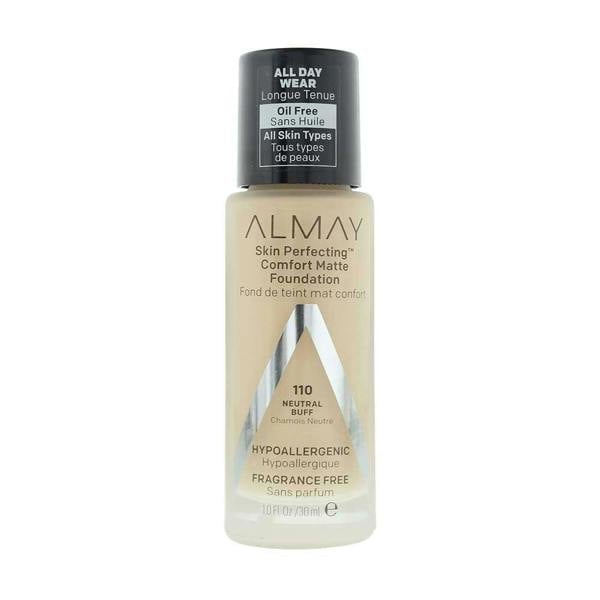 Almay Skin Perfecting Comfort Matte 110 Neutral Buff Foundation 30ml