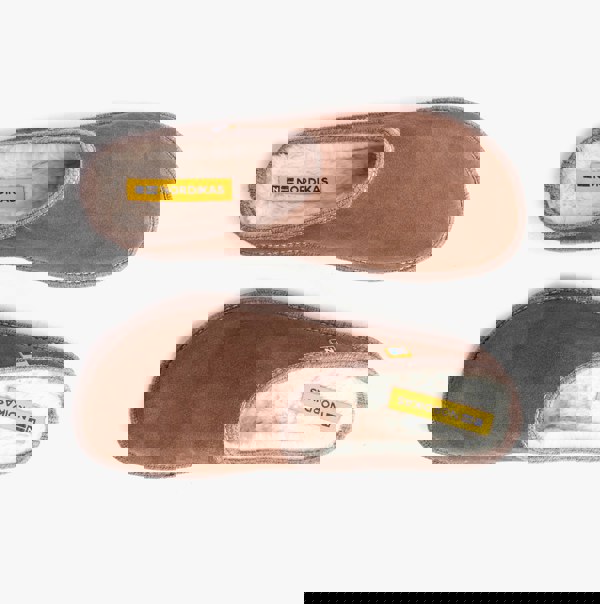 Nordikas AFELPADO PIEDRA Womens Mule Slippers Brown