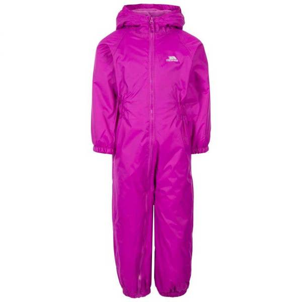 Trespass Dripdrop Padded Waterproof All in One Suit Purple