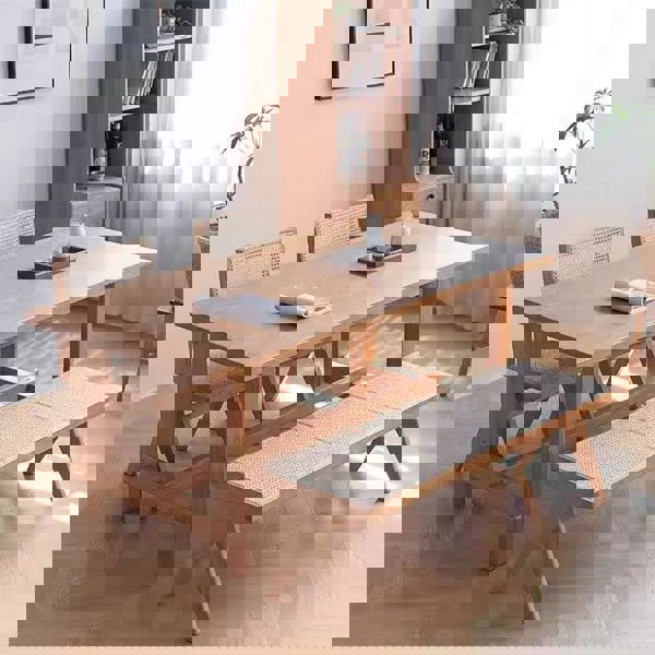 Noah Rattan Bench, Wood-Rit Concept-Rit Concept