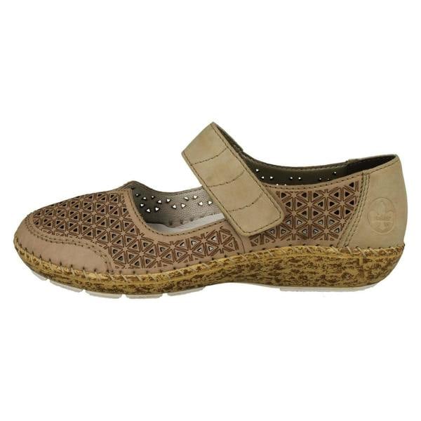 Rieker Ladies Rieker Summer Shoes With Punched Out Detailing 44864