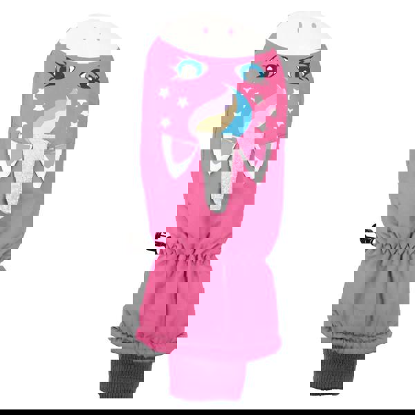 Mountain Warehouse Girls Critter Unicorn Ski Mittens - Pink