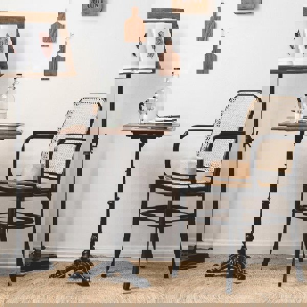 Paris G04 Rattan Dining Chair, Walnut-Weilai Concept-Weilai Concept