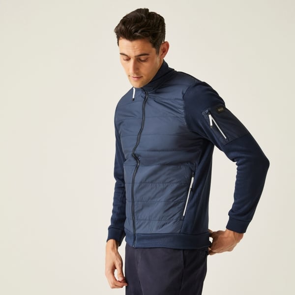 Regatta Mens Colliston Baffled Fleece Jacket - Navy