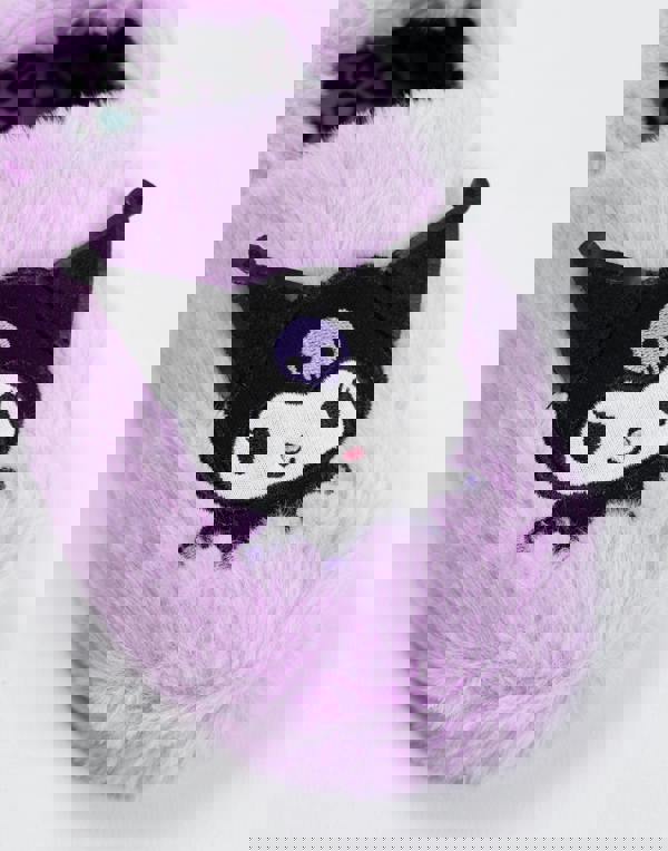 Hello Kitty Girls Purple Kuromi Slip On Loafer Slippers