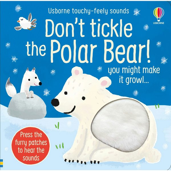 Usborne Don't Tickle Wildlife Series 1 Collection 5 Books Set (Touchy-Feely Sound Books) Elephant, Lion, Tiger, Hippo, Polar Bear