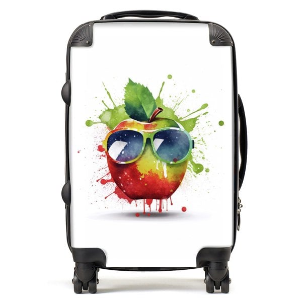 Warren Reed Apple In Glasses Splashart Suitcase