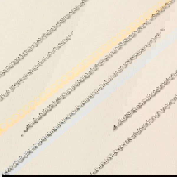 Say It With Tennis Chain Bracelet - Yellow Gold Plated