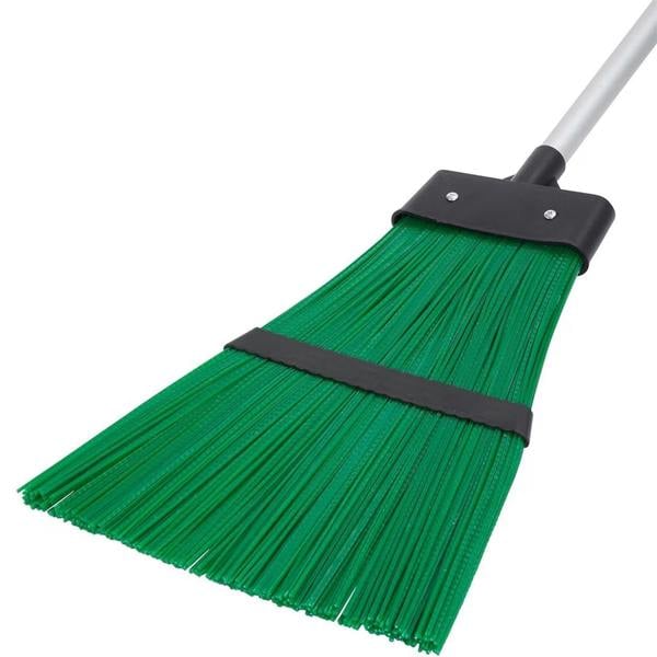 Hard Bristle Telescopic Garden Broom Rake Tool for Lawn Debris & Leaves