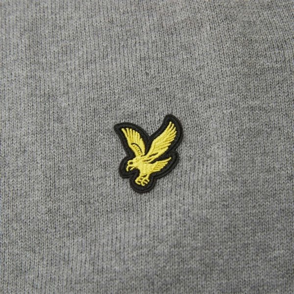 Lyle & Scott Cotton Merino Crew Neck Jumper Grey Sweater S