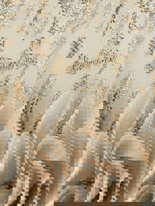 Maison Ava Girls Pomme Occasion Dress in Gold