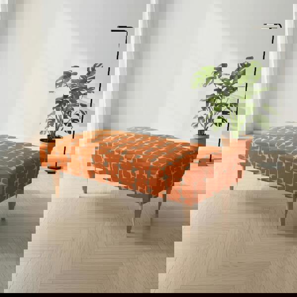 Contemporary Entrance Bench for Stylish Flats – Premium Stitched Lid Ottoman Bench - ISTOOLS