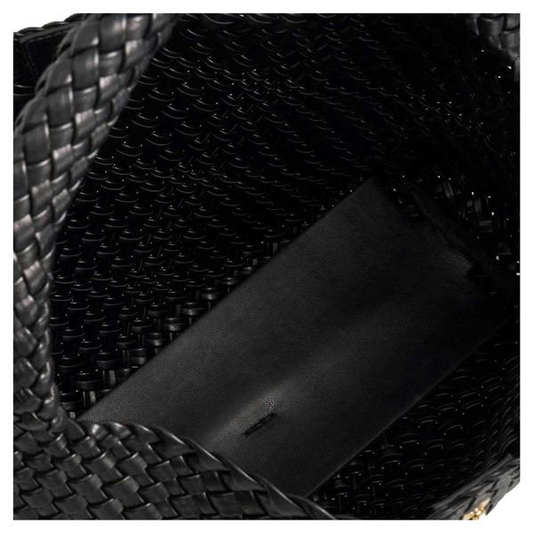 Dune London Basket Weave Hobo Bag - Black - 