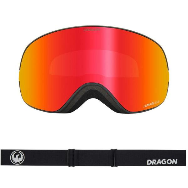 Dragon X2s - Nouveau Black with Lumalens Red Ionized & Lumalens Light Rose Lens
