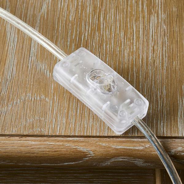 Emmy Satin Nickel and Clear Glass Table Lamp