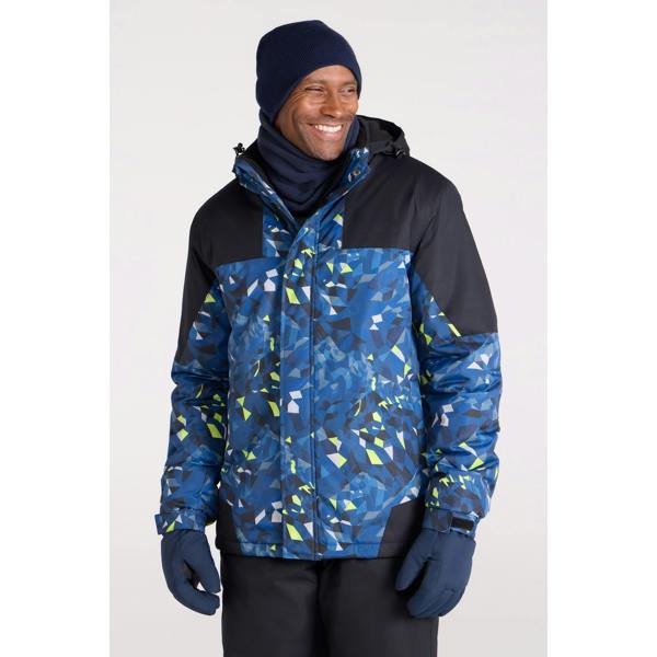 Mountain Warehouse Mens Camo Ski Jacket & Trousers - Dark Blue - 