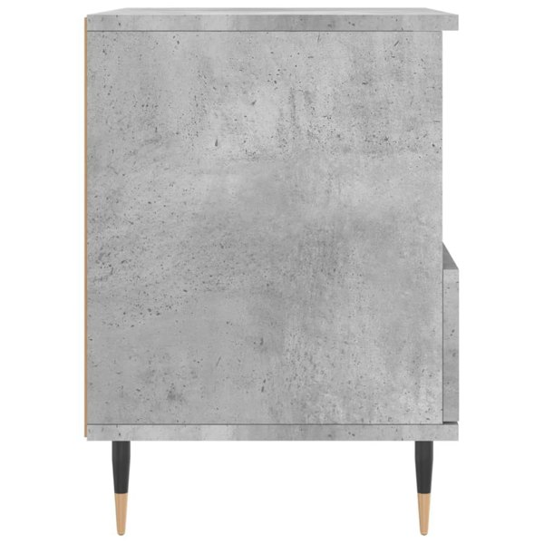 Berkfield Bedside Cabinet Concrete Grey 40x35x50 cm Engineered Wood