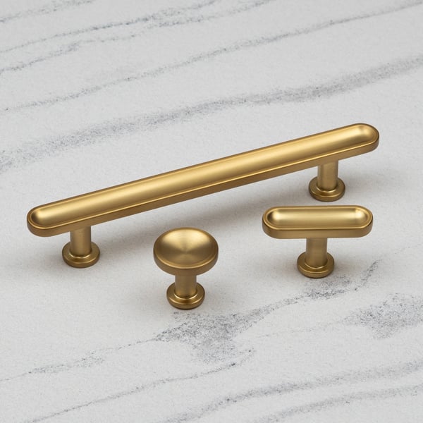 Handle & Home Brushed Gold Chateau Pulls