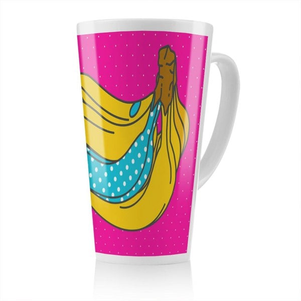 Benjamin Tate Design Pop art banana Designer Latte Mug
