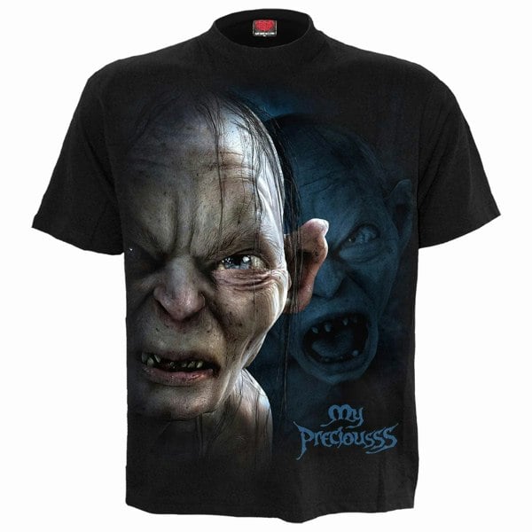 Spiral Direct Unisex Adult Gollum The Lord Of The Rings T-Shirt - Black