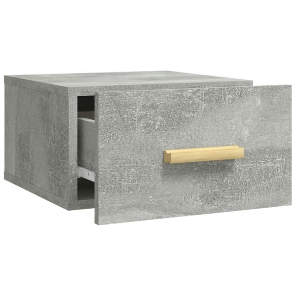 Berkfield Wall-mounted Bedside Cabinet Concrete Grey 35x35x20 cm
