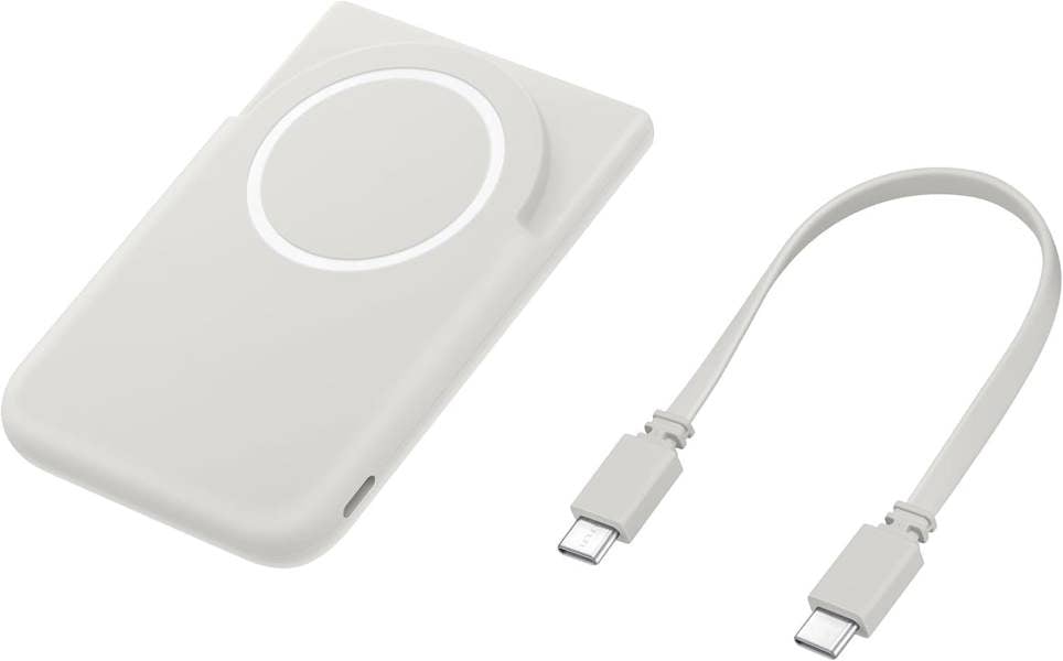 Samsung 25W Qi2 5000 mAh Magnet Wireless Battery Pack Grey - EB-U2500XJEGWW