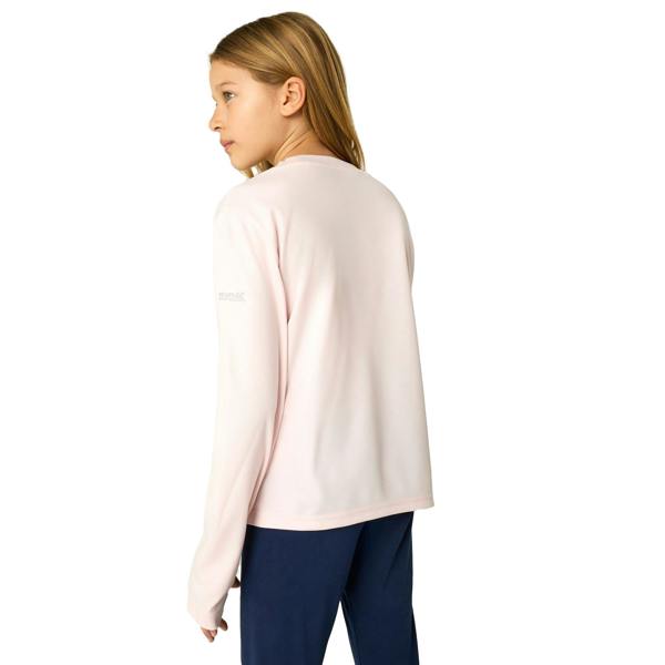 Regatta Childrens/Kids Alvarado Scenery Long-Sleeved Winter T-Shirt - Pink Haze - 