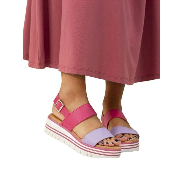 Lunar Womens/Ladies Missy Tan Sandals - Pink
