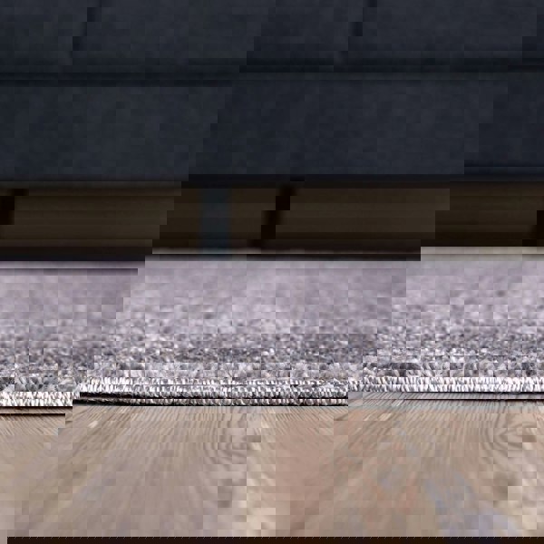 Modern Living Room Rug Bordered Design in Grey | The Rugs