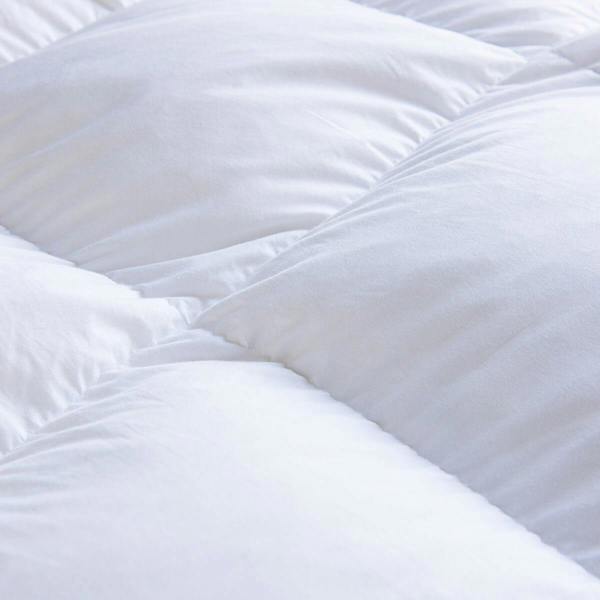 Duck Feather Mattress Topper styled in a bedroom 2 | Soak and Sleep