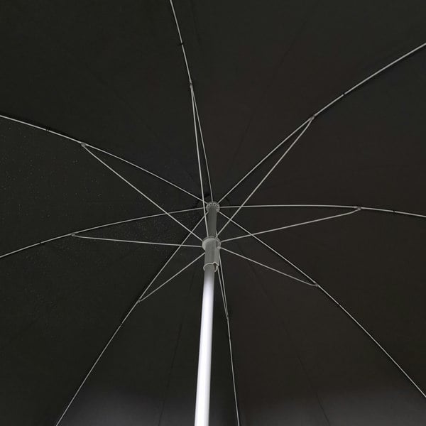 Samuel Alexander 1.94m Lightweight Garden Parasol with Black Canopy