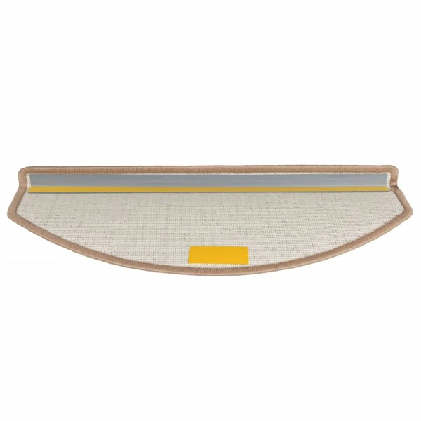 Berkfield Carpet Stair Treads 15 pcs Light Brown 65x24x4 cm