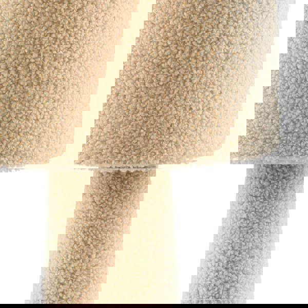 Designer Table Lamp with Cream Wool Base and Shade with Inner Lining Image 5