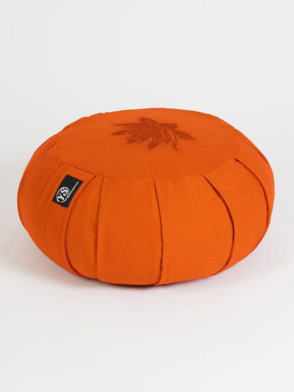 Yoga Studio GOTS Organic Cotton Round Lotus Zafu Buckwheat Cushion