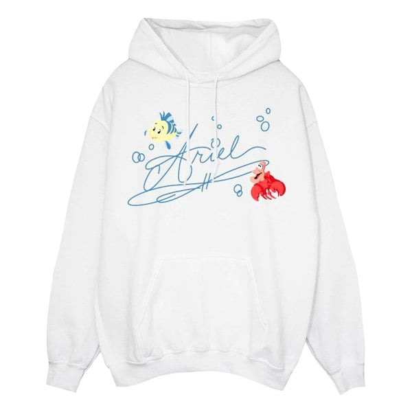 Disney Womens/Ladies The Little Mermaid Ariel Hoodie - White