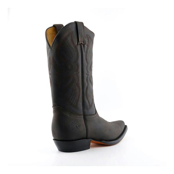 Grinders Mens Brown Cowboy Leather Boots- Louisiana