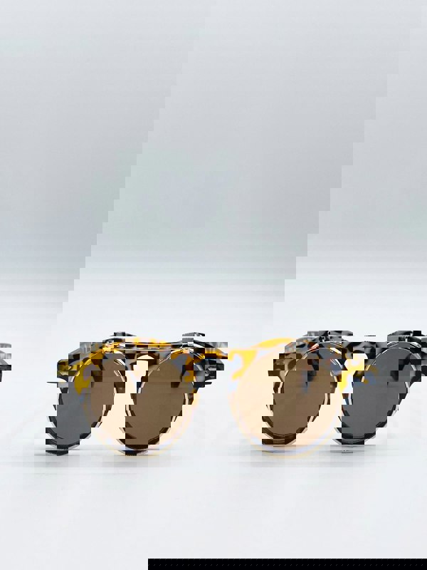 SVNX Brown Flip Lens Sunglasses