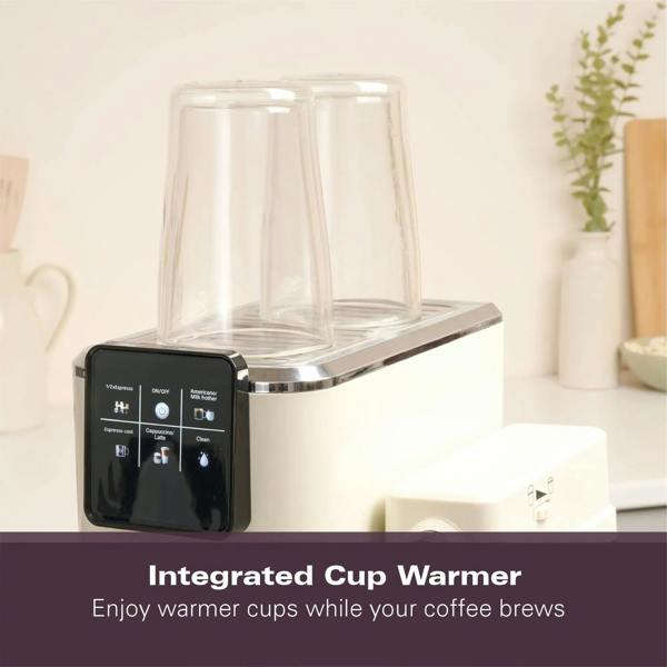 Hamilton Beach BaristaPro+ Touch 8-in-1 Espresso Machine Cream