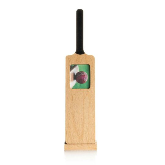 Sports Fan Small Cricket Bat Photo Frame