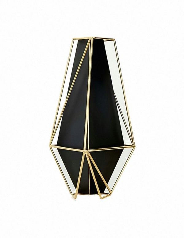 ANYHOUZ 34cm Gold Black Luxury Tabletop Home Decor Modern Art Living Room Display House Decorative Crafts Metal Ornaments