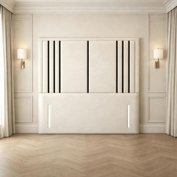 Great British Beds Valentina headboard with Contrast Border