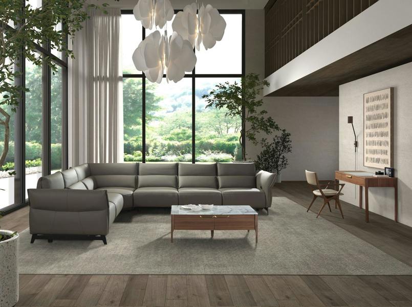 Angel Cerdá Rectangular Glass Coffee Table Imitating Marble and Walnut 2046
