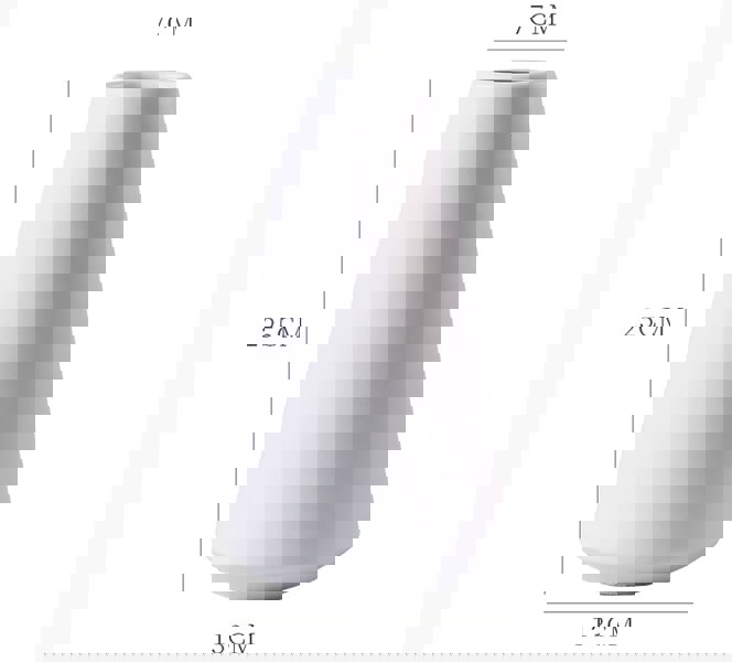 Ceramic Vase, Black/ White-Weilai Concept-White Large-Weilai Concept