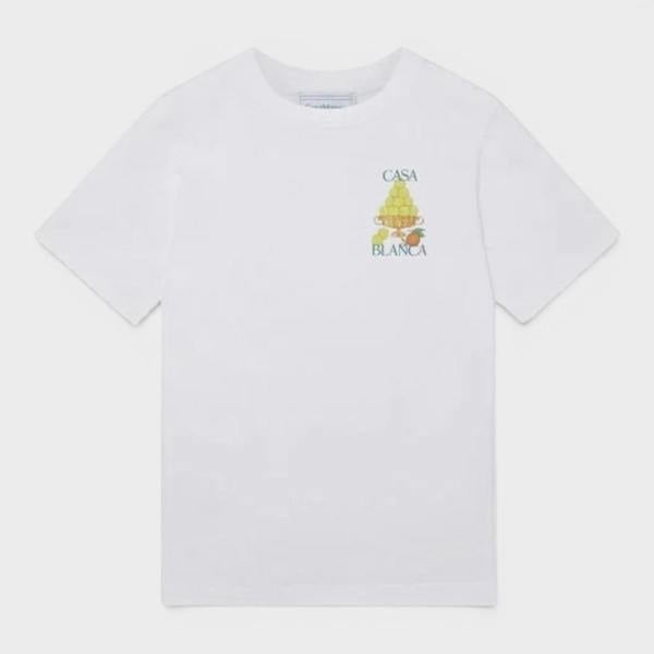 Casablanca Le Triomphe De Tennis Printed T-Shirt White