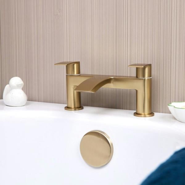 Flode Falun - Bath Filler - Brushed Brass