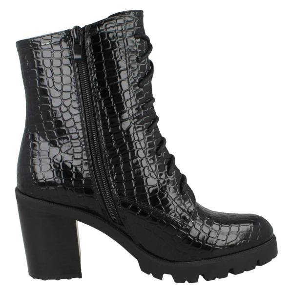 Spot On Ladies Spot On Lace Up Ankle Boot F51013