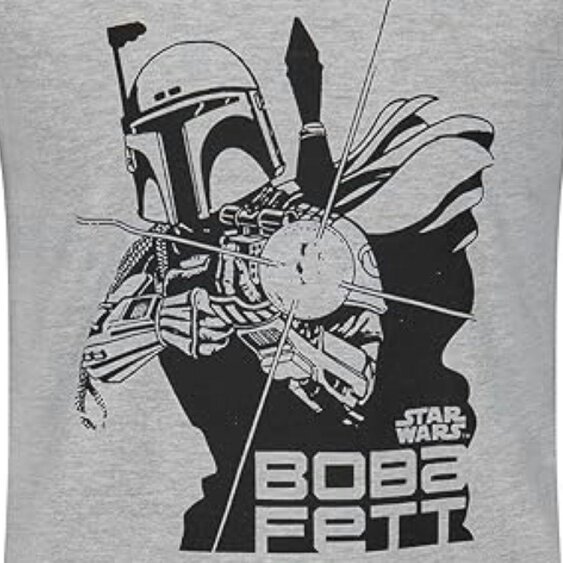 Onomato! Star Wars Boba Fett Men's Long Sleeve T-Shirt Size 2XL Grey