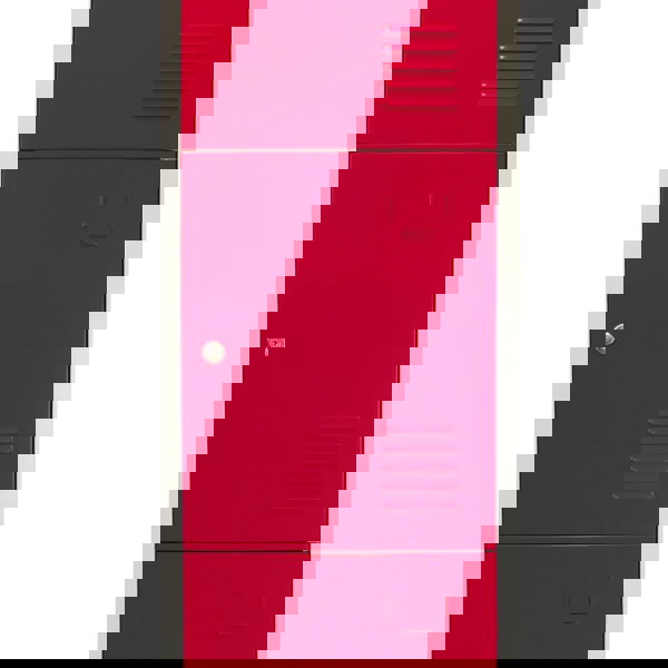 Monstershop Metal Storage Lockers - Four Doors, Flatpacked, Red