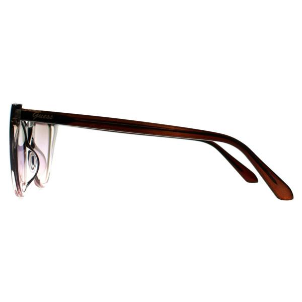 Guess Sunglasses GF6147 92B Brown Purple Fade Gradient Smoke